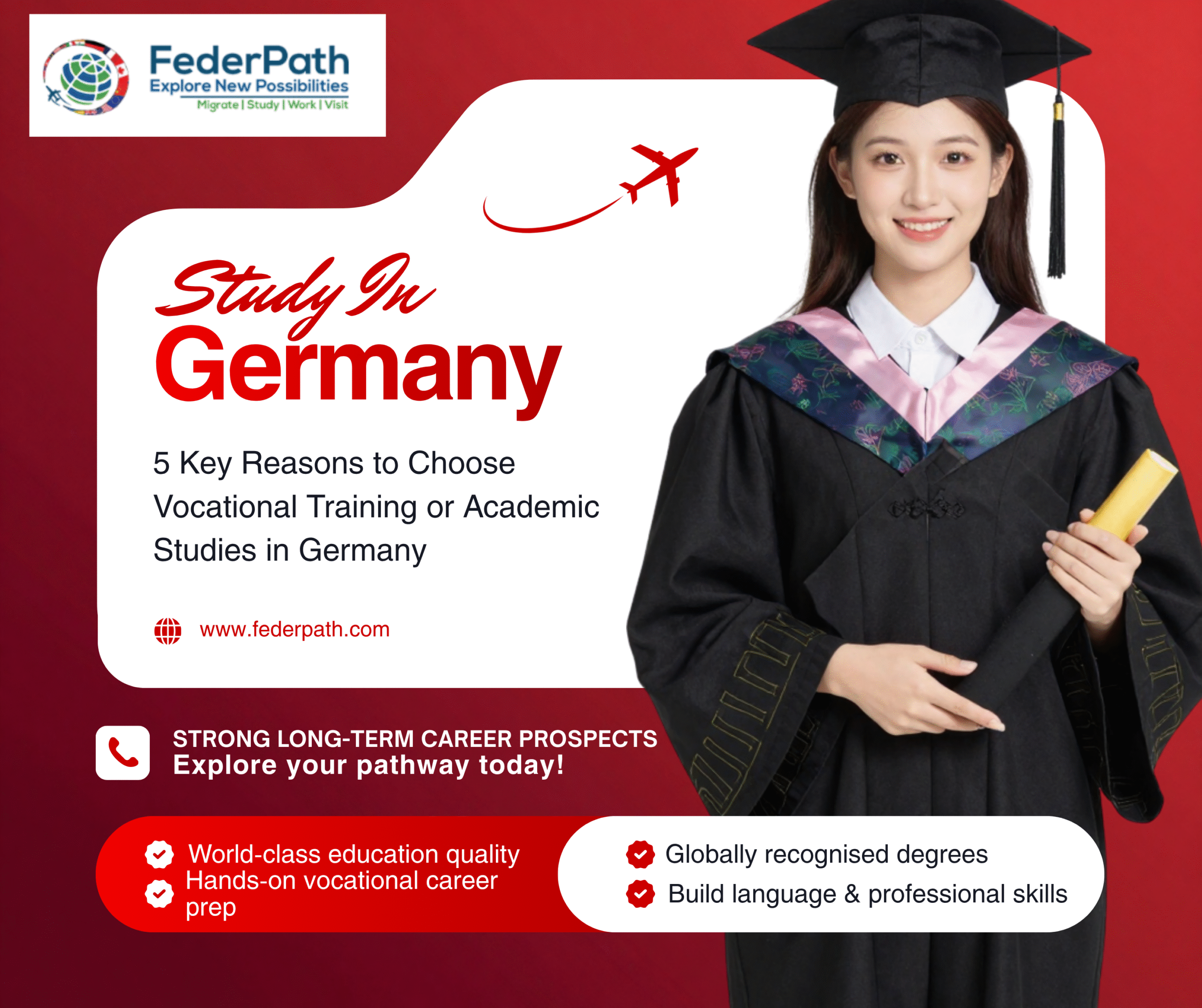 Reasons to choose vocational training or academic studies in Germany