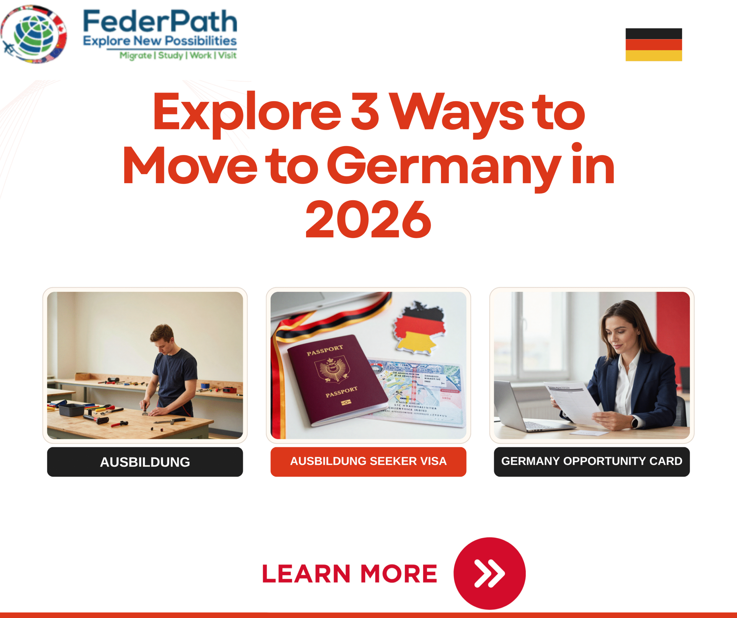 3 ways to move to Germany through Ausbildung and Opportunity Card
